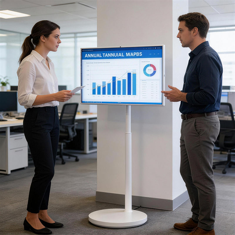 Portable smart TV for office meetings and presentations